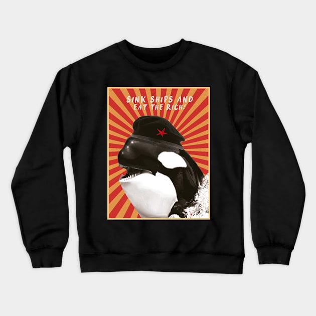 Orca Revolution Crewneck Sweatshirt by DanielFGF